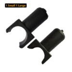 Black Nylon Seat Rail Glide for Fixed Arm Wheelchair